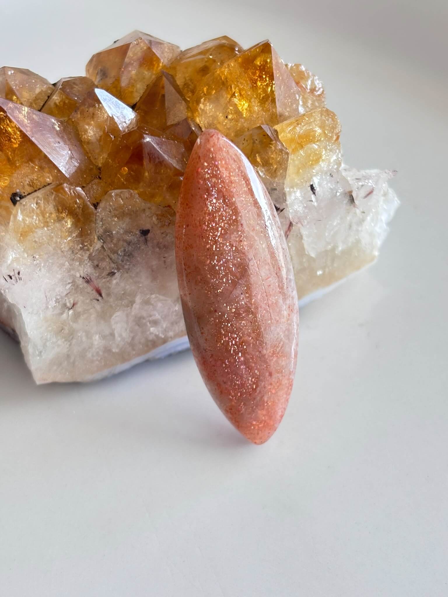 44mm Large Natural Sunstone Cabochon