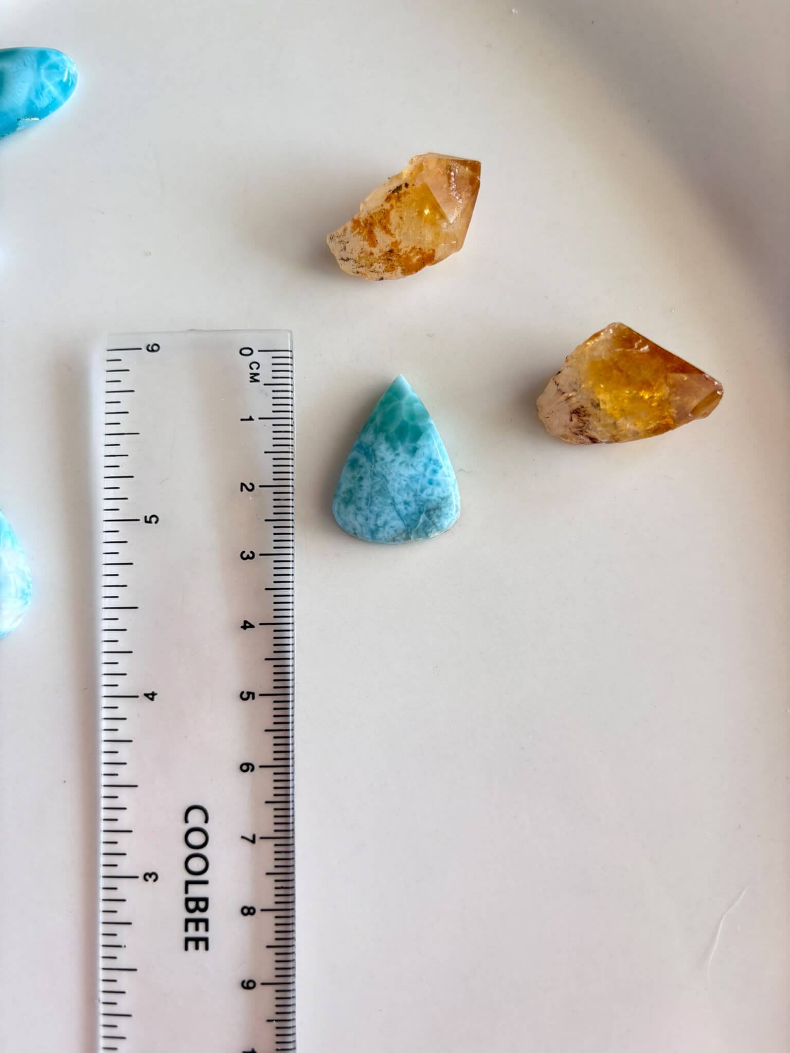 24mm High Quality Natural Larimar Gemstone - Image 2