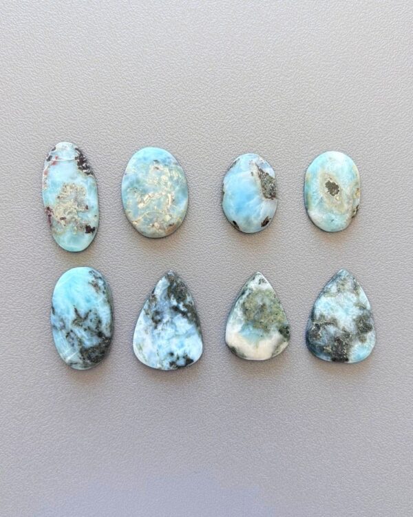 Natural Larimar Cabochon – Choose Your Piece