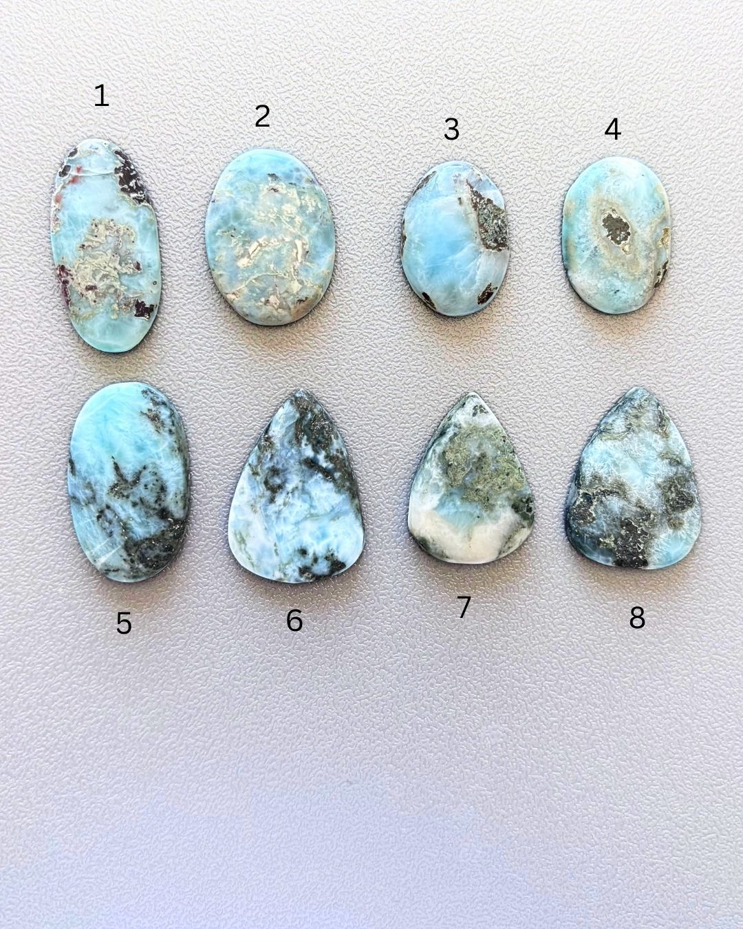 Natural Larimar Cabochon – Choose Your Piece - Image 3