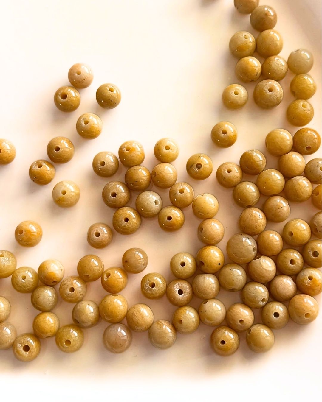 Mustard Jasper Beads 8mm – 10 Pieces - Image 2