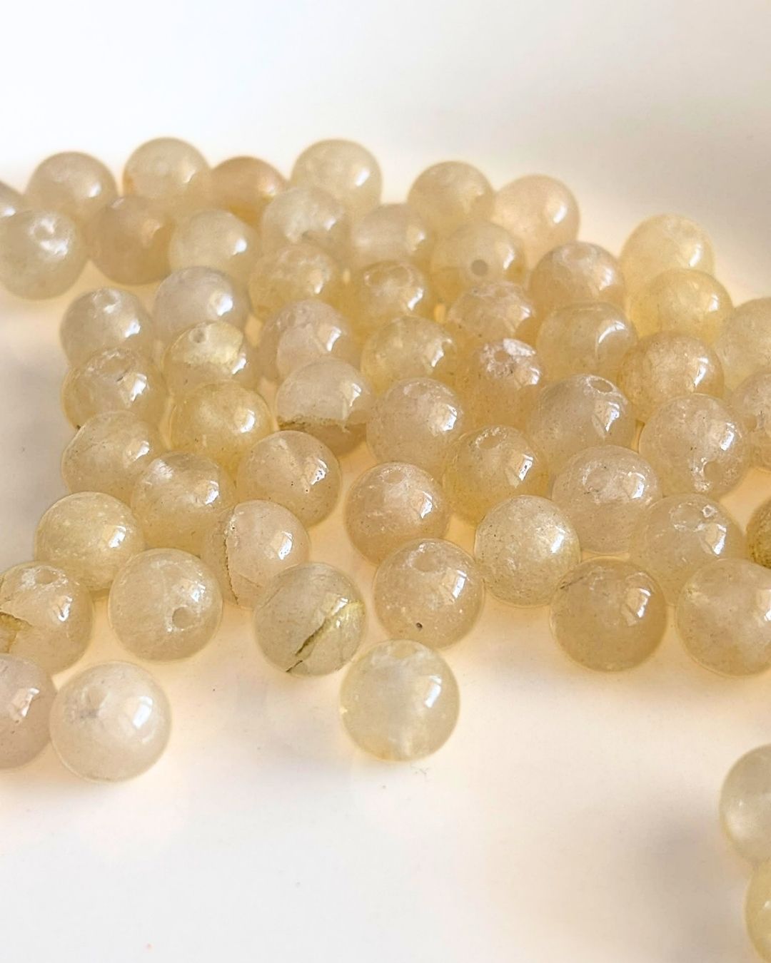 Yellow Strawberry Quartz Beads 8mm – 10 Pieces - Image 3