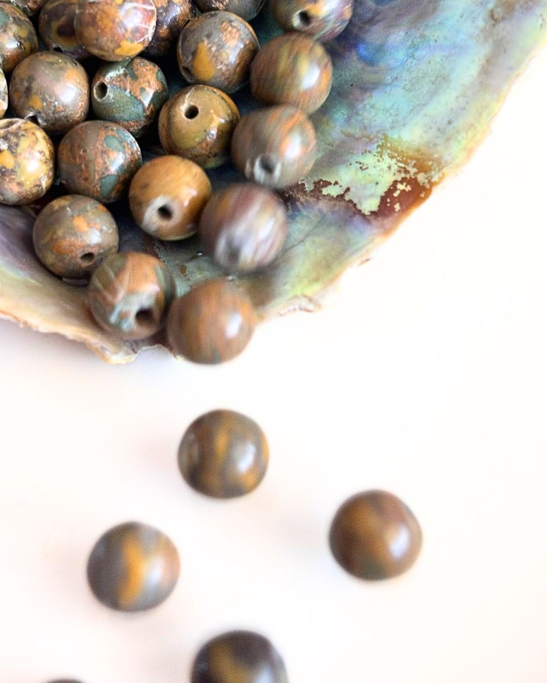 Leopard Skin Jasper Beads 8mm – 10 Pieces - Image 2