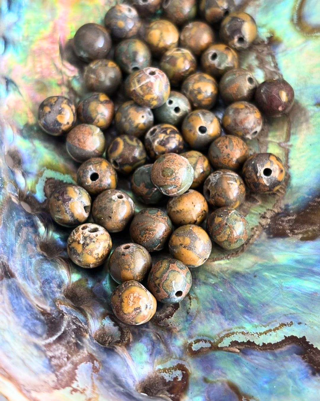 Leopard Skin Jasper Beads 8mm – 10 Pieces