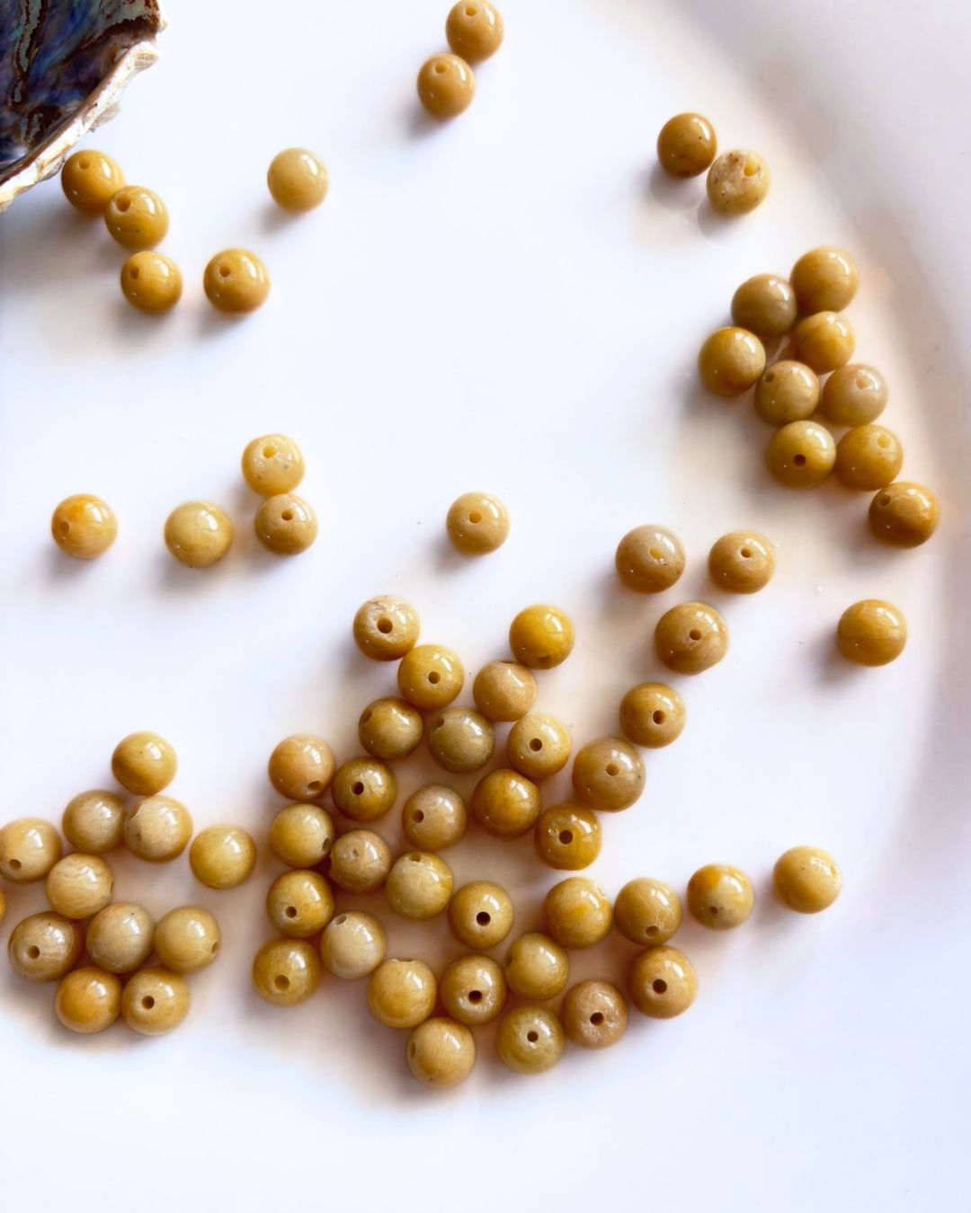 Mustard Jasper Beads 8mm – 10 Pieces - Image 3