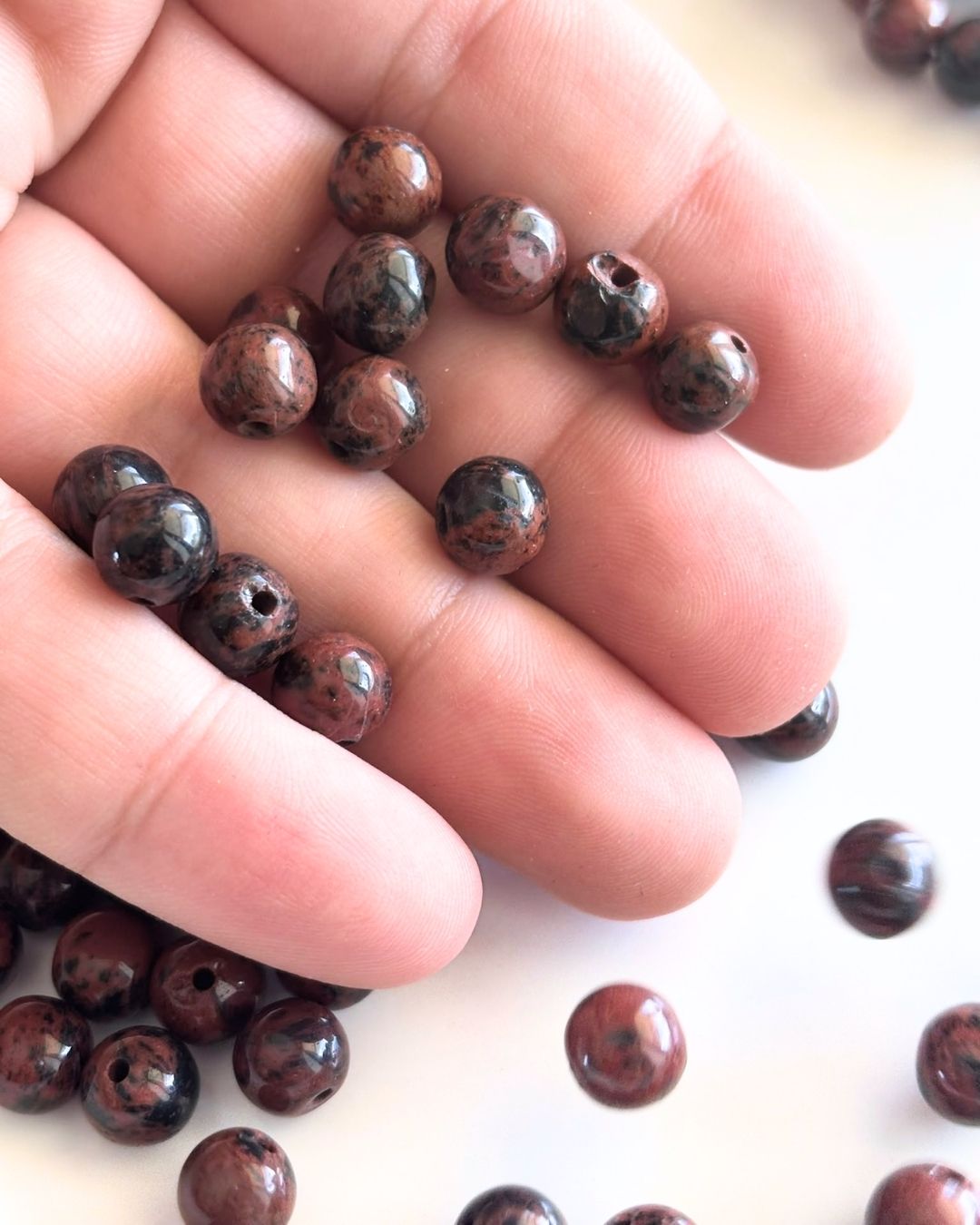 Mahogany Obsidian Beads 8mm – 10 Pieces - Image 4