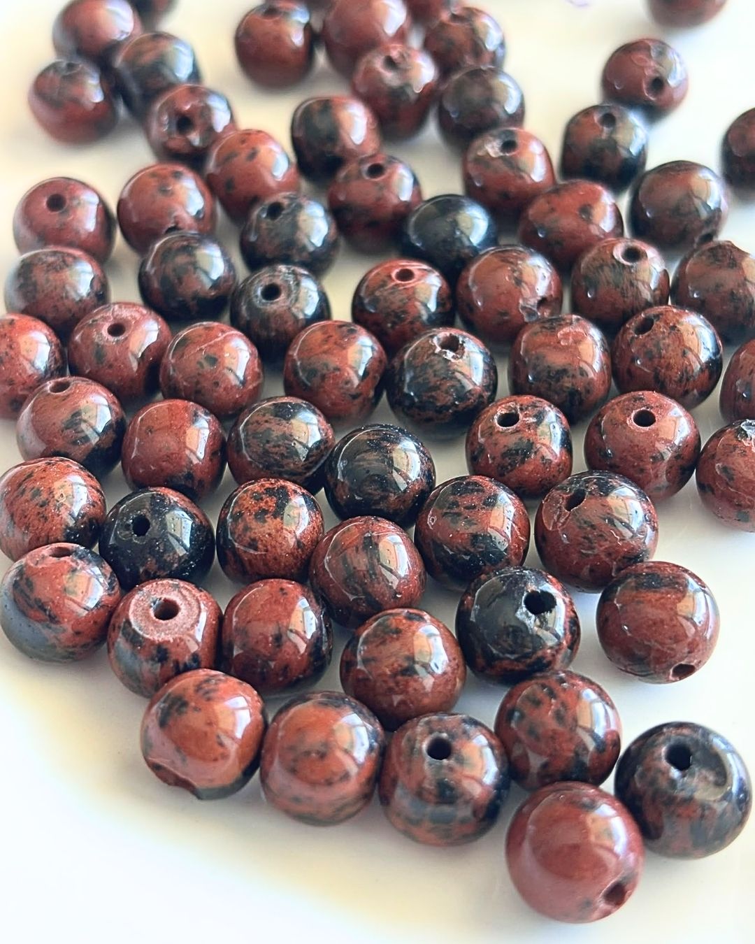 Mahogany Obsidian Beads 8mm – 10 Pieces - Image 2