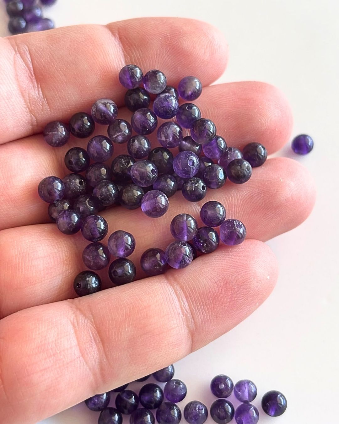 Amethyst Beads 5.5mm – 10 Pieces - Image 3