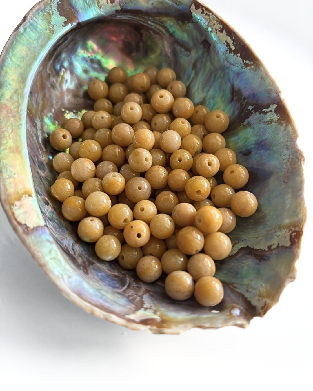 Mustard Jasper Beads 8mm – 10 Pieces - Image 4