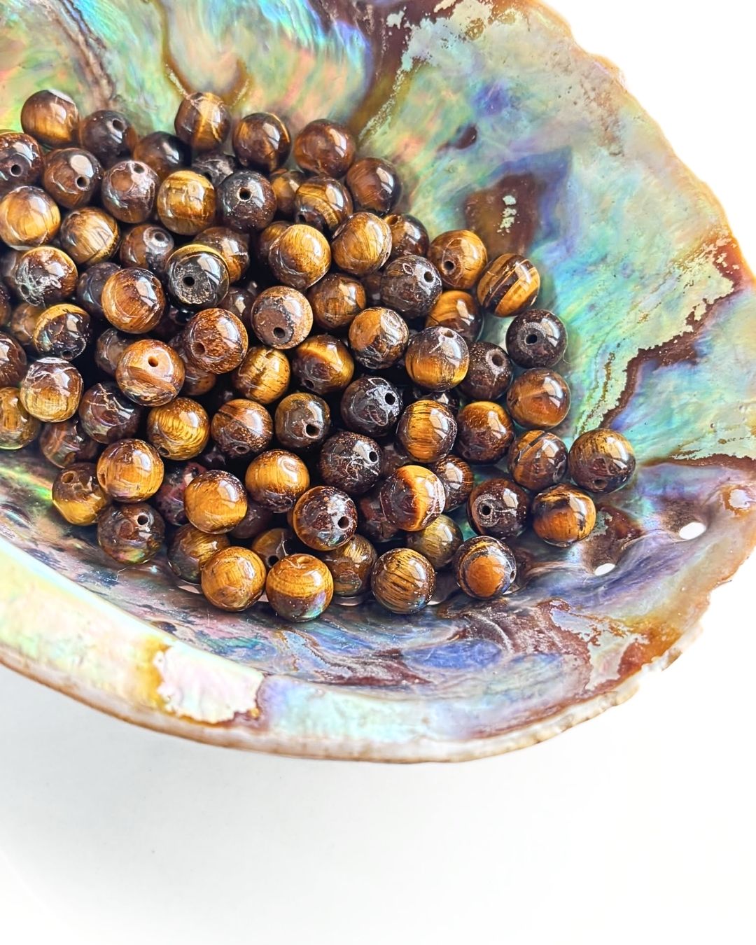 Tiger Eye Beads 8mm – 10 Pieces