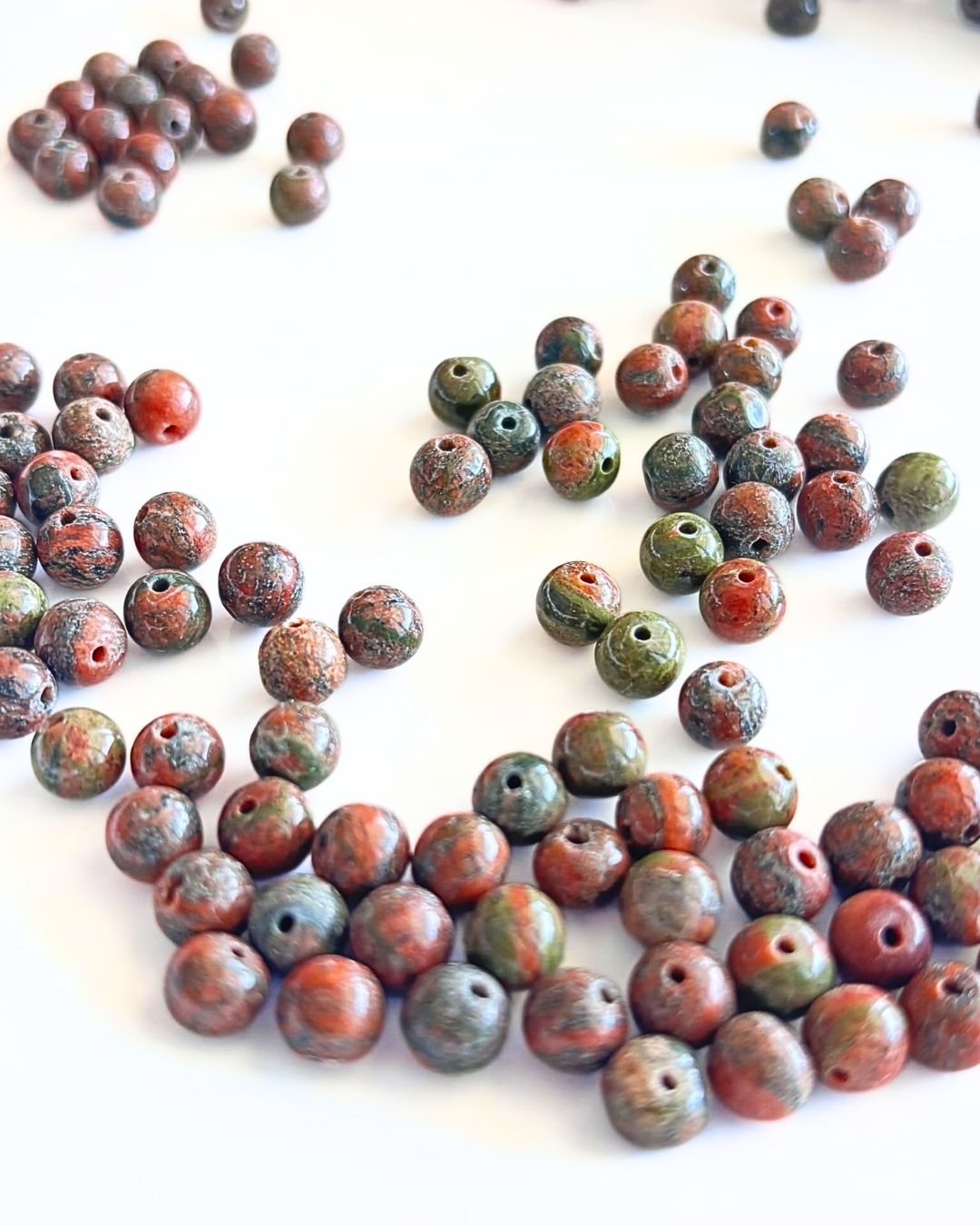 Unakite Beads 7mm – 10 Pieces - Image 6