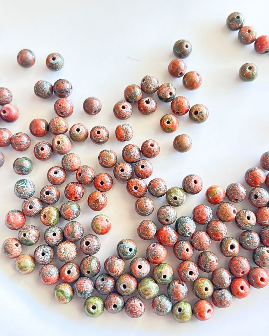 Unakite Beads 7mm – 10 Pieces - Image 5