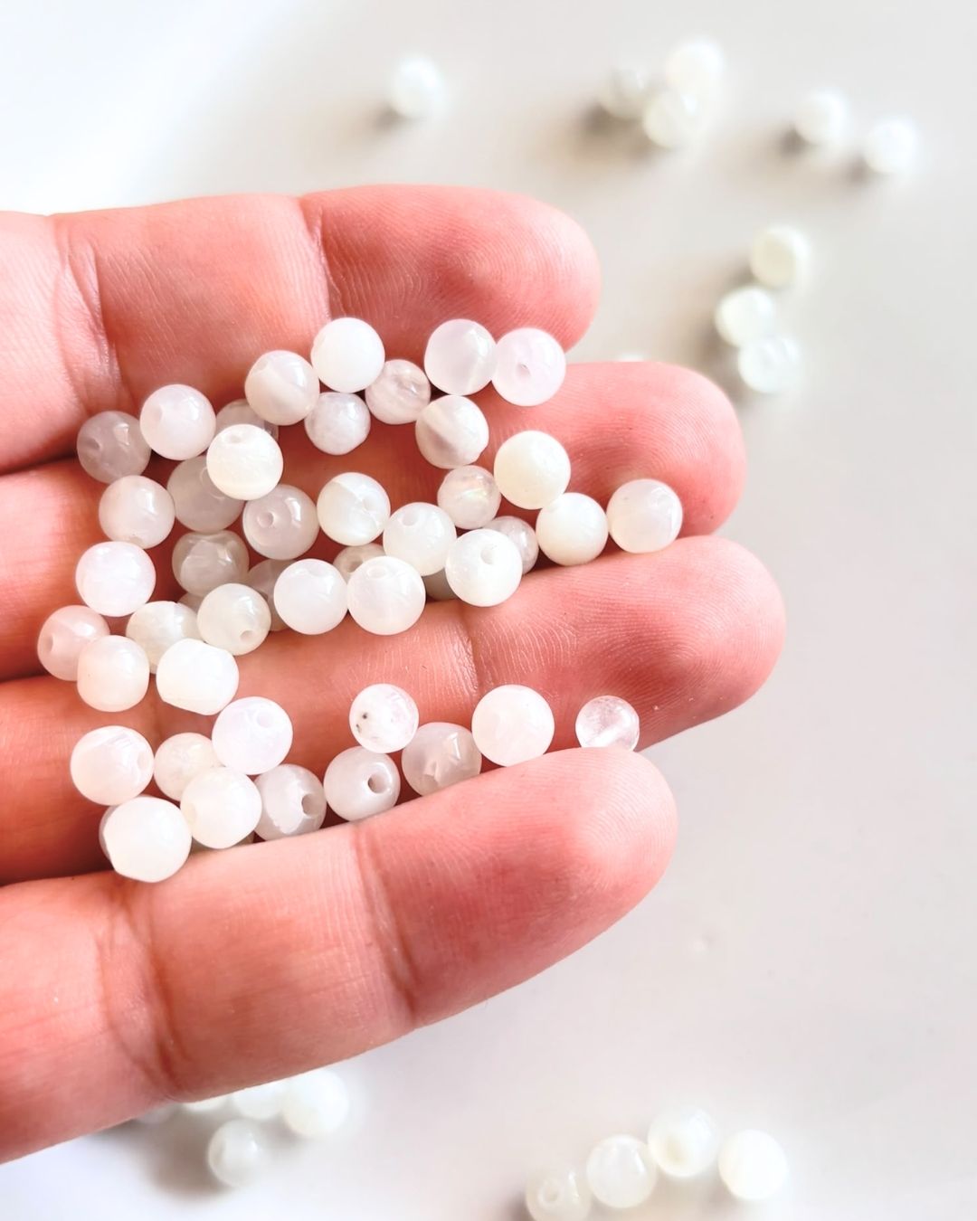 Moonstone Beads 5–6mm – 10 Pieces - Image 5