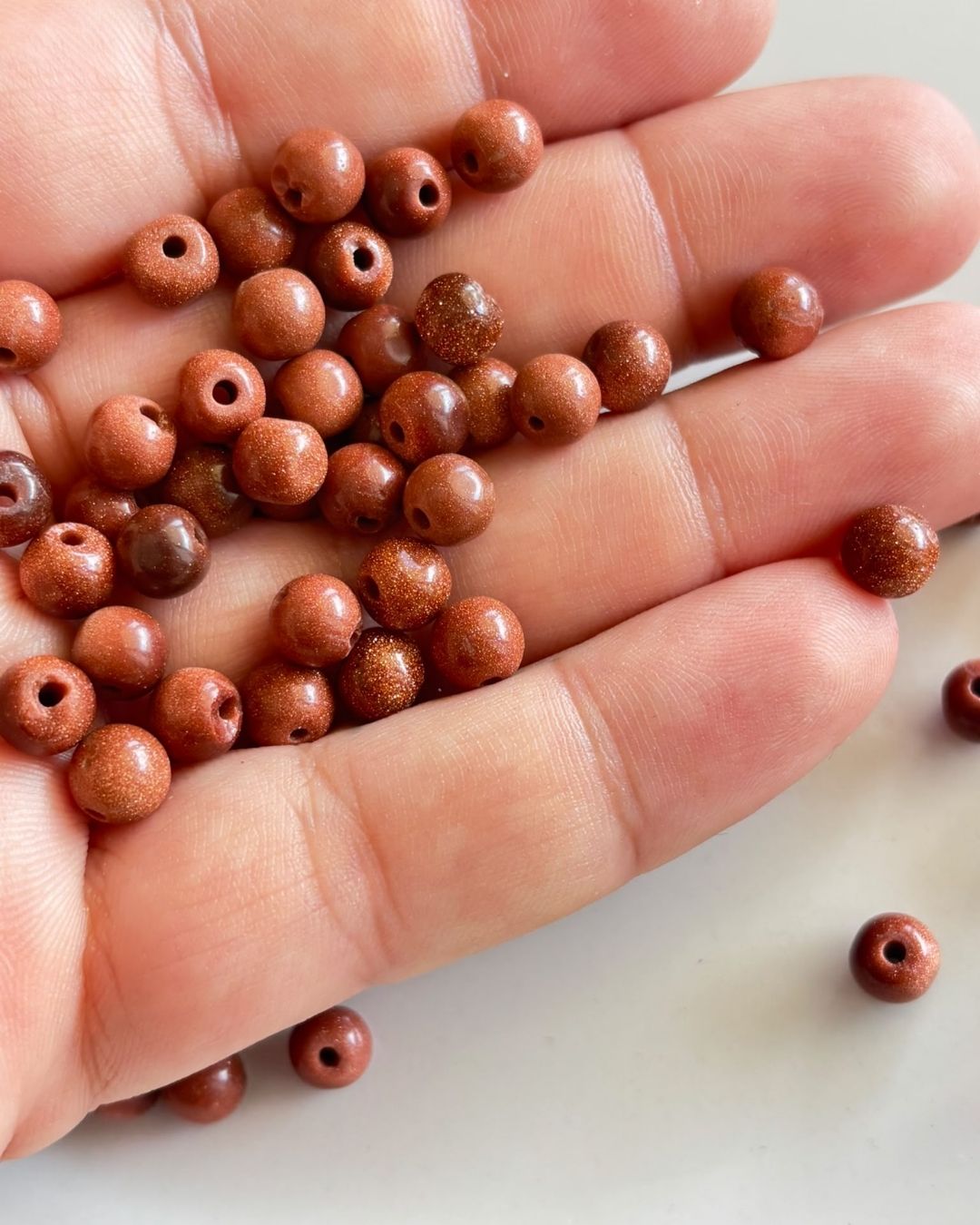 Sunstone Beads 6x7mm – 10 Pieces - Image 4