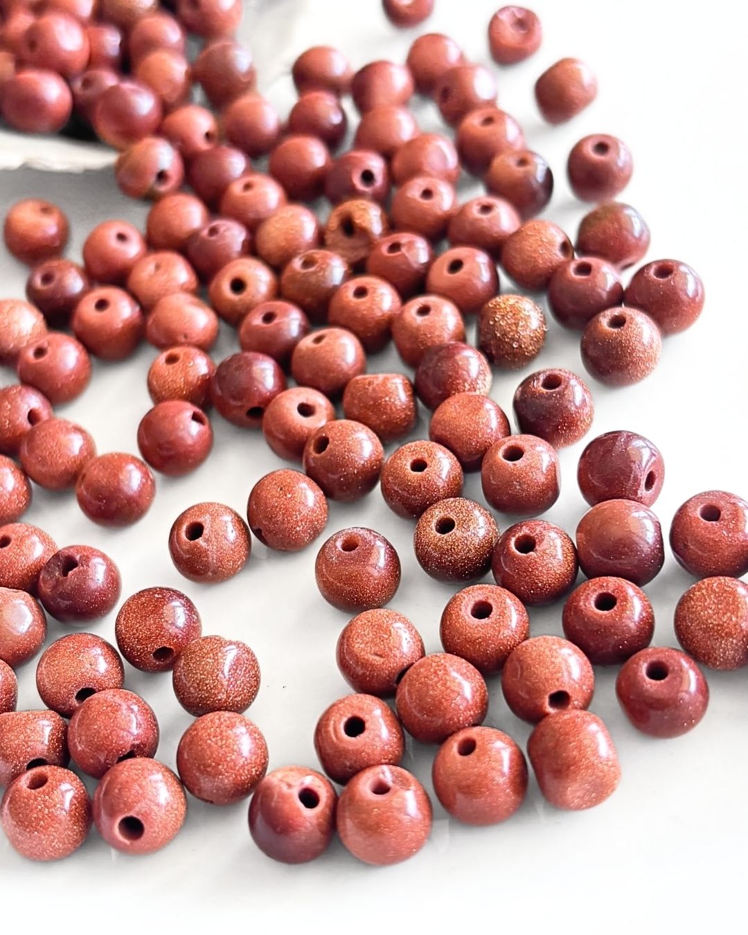 Sunstone Beads 6x7mm – 10 Pieces - Image 2