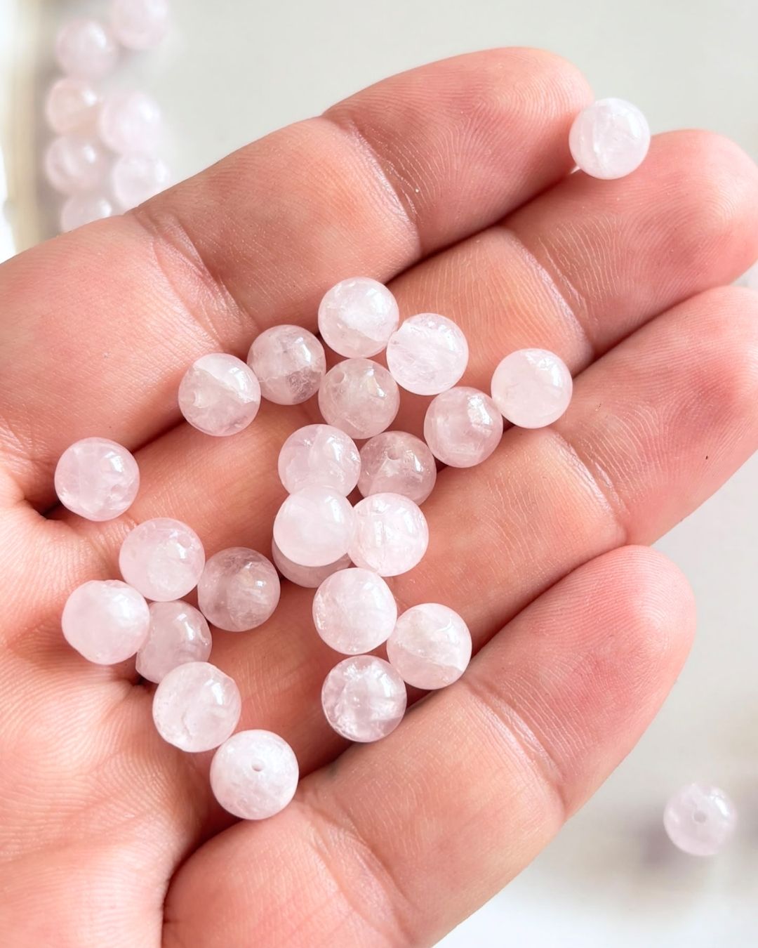 Rose Quartz Beads 8mm – 10 Pieces - Image 5