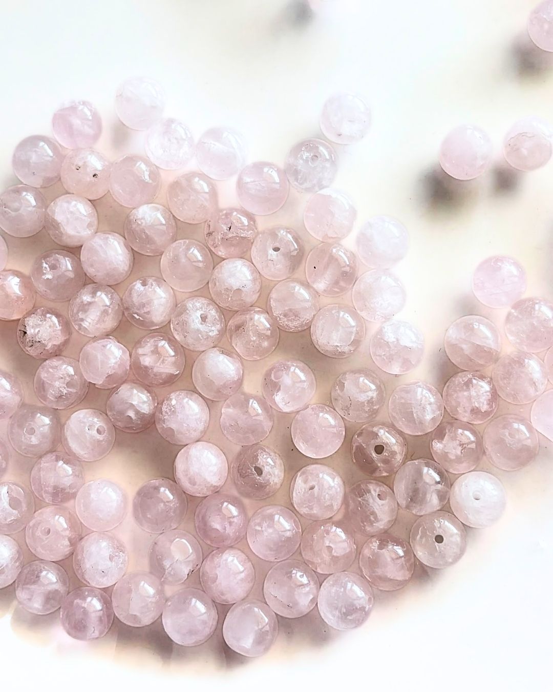 Rose Quartz Beads 8mm – 10 Pieces - Image 4
