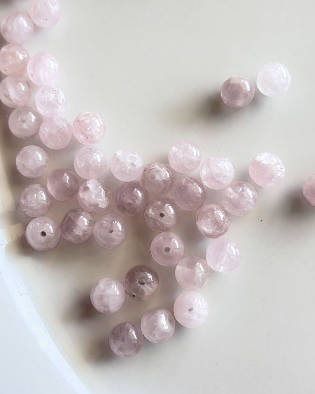 Rose Quartz Beads 8mm – 10 Pieces - Image 3