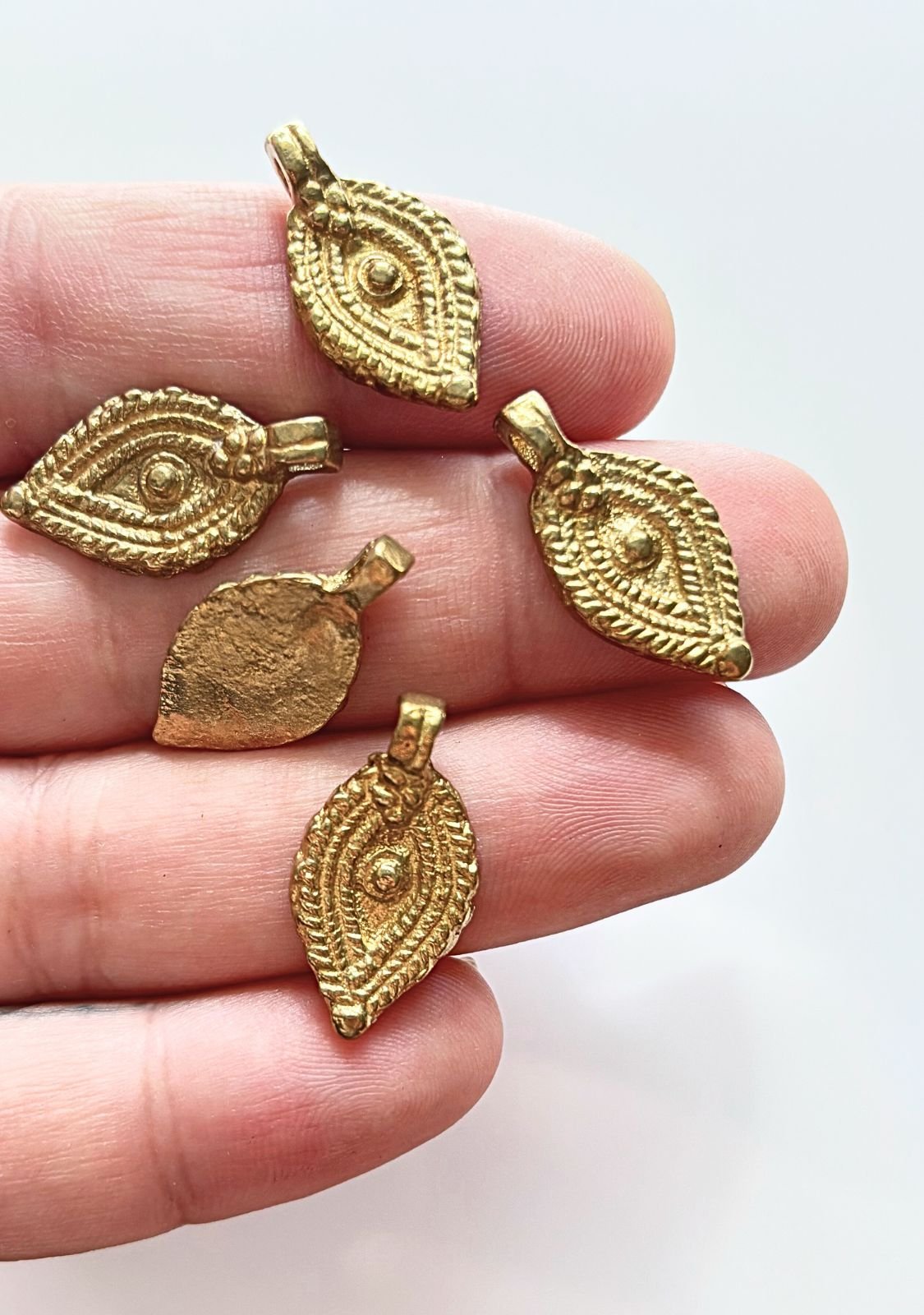 Boho Chic Brass Charms – Pack of 5 Pieces - Image 6
