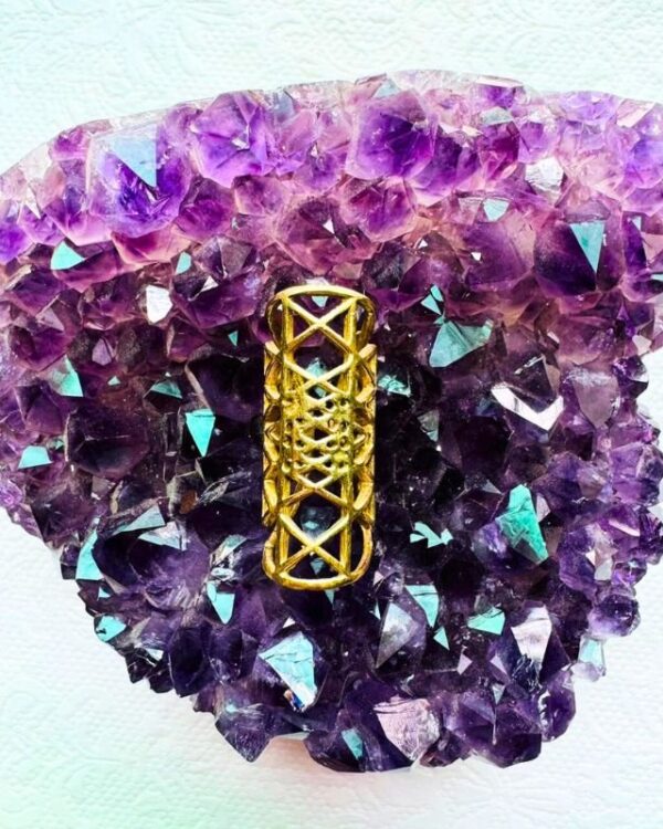 Sri Yantra Architectural Brass Dreadlock Jewelry