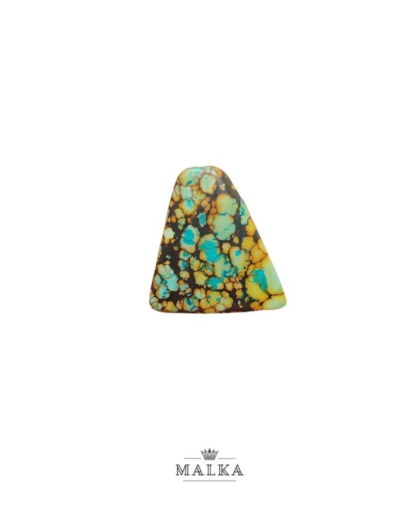 28mm Tibetan Turquoise Cabochon – Triangle Shape