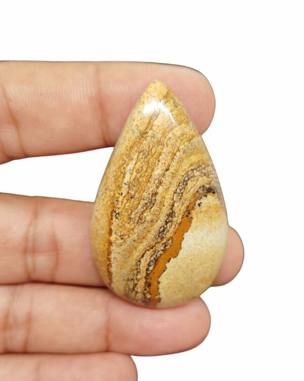 54mm Picture Jasper Cabochon – Drop Shape
