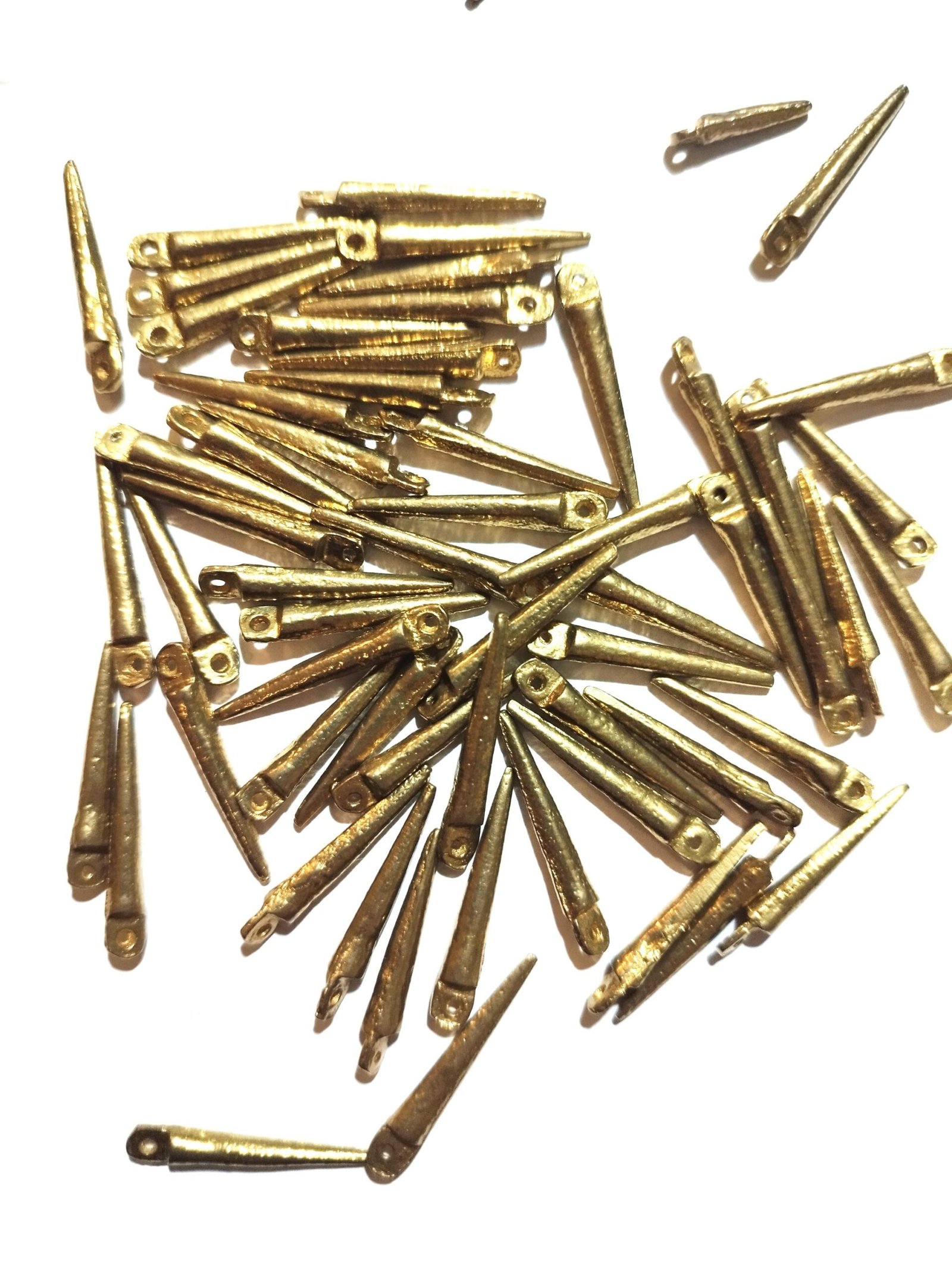 28mm Stick Brass Charms – Pack of 10 Pieces - Image 2