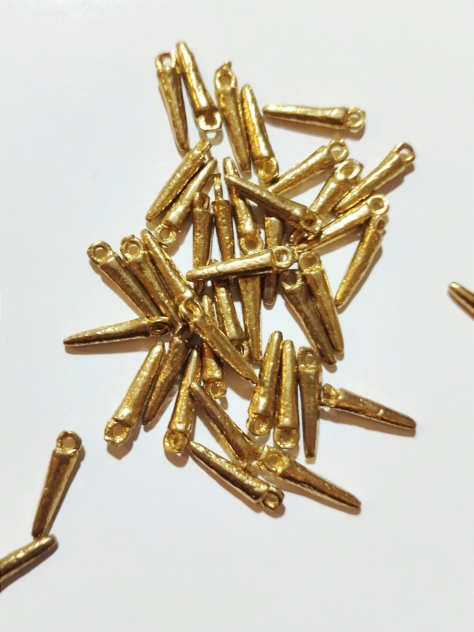 18mm Stick Brass Charms – Pack of 10 Pieces - Image 2