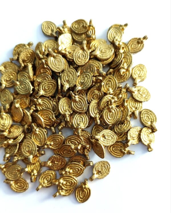 Teardrop Arch Brass Charms – Pack of 10 Pieces