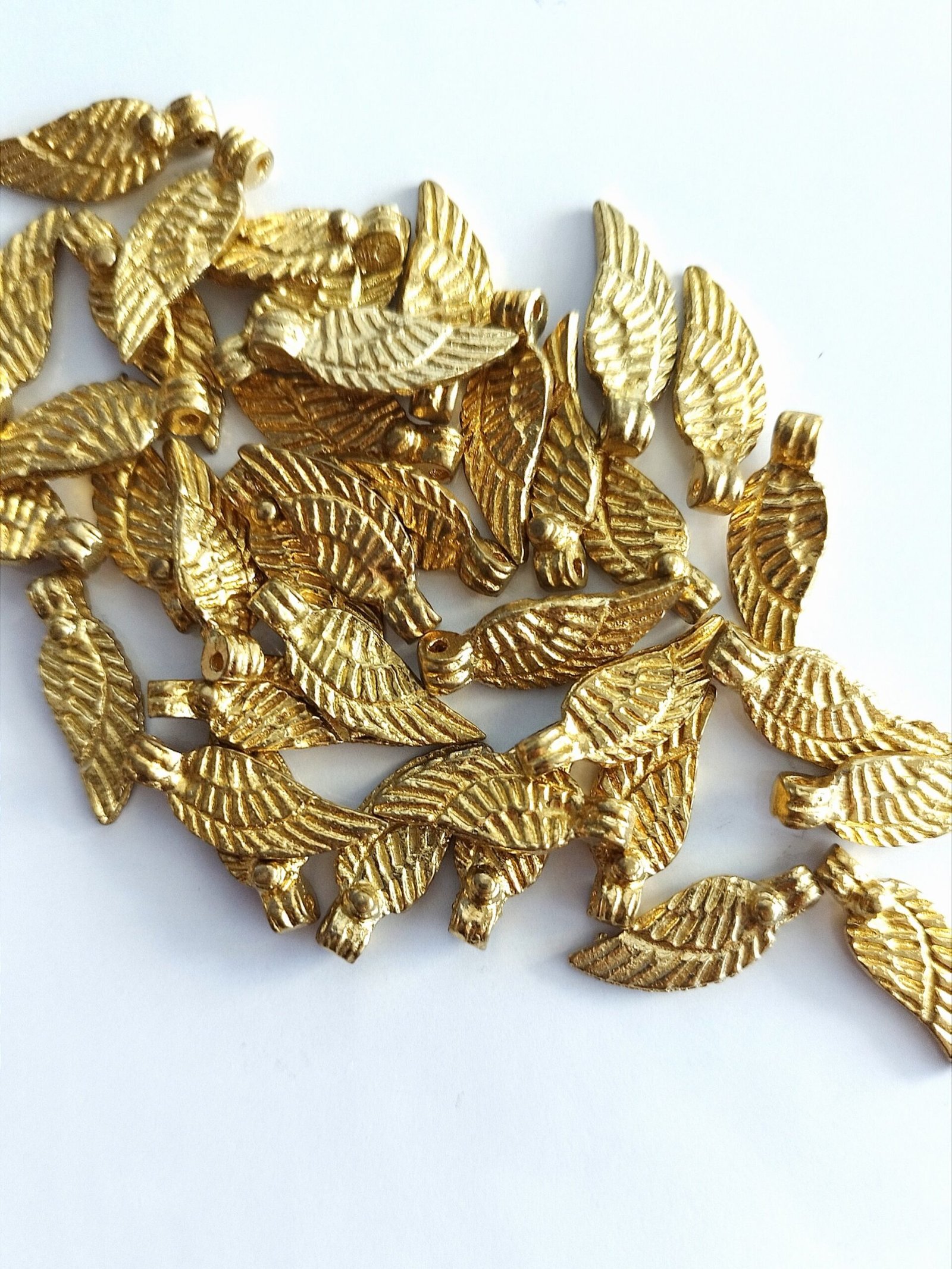 Wing Brass Charms – Pack of 5 Pieces