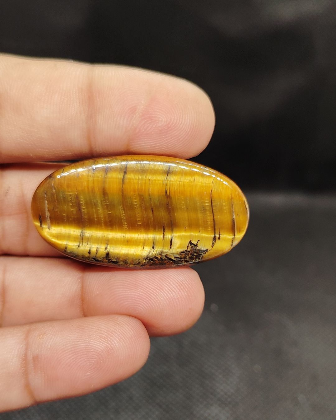 43mm Tiger Eye Cabochon – Oval Shape - Image 2