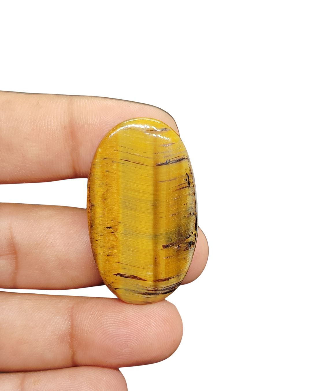 42mm Tiger Eye Cabochon – Oval Shape