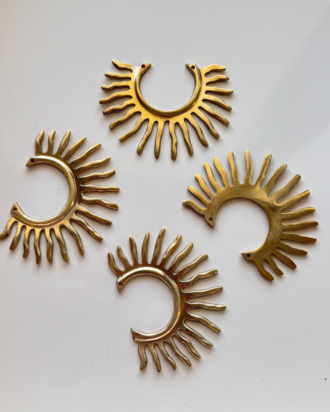 Radiant Sun Brass Pendant - Image 4