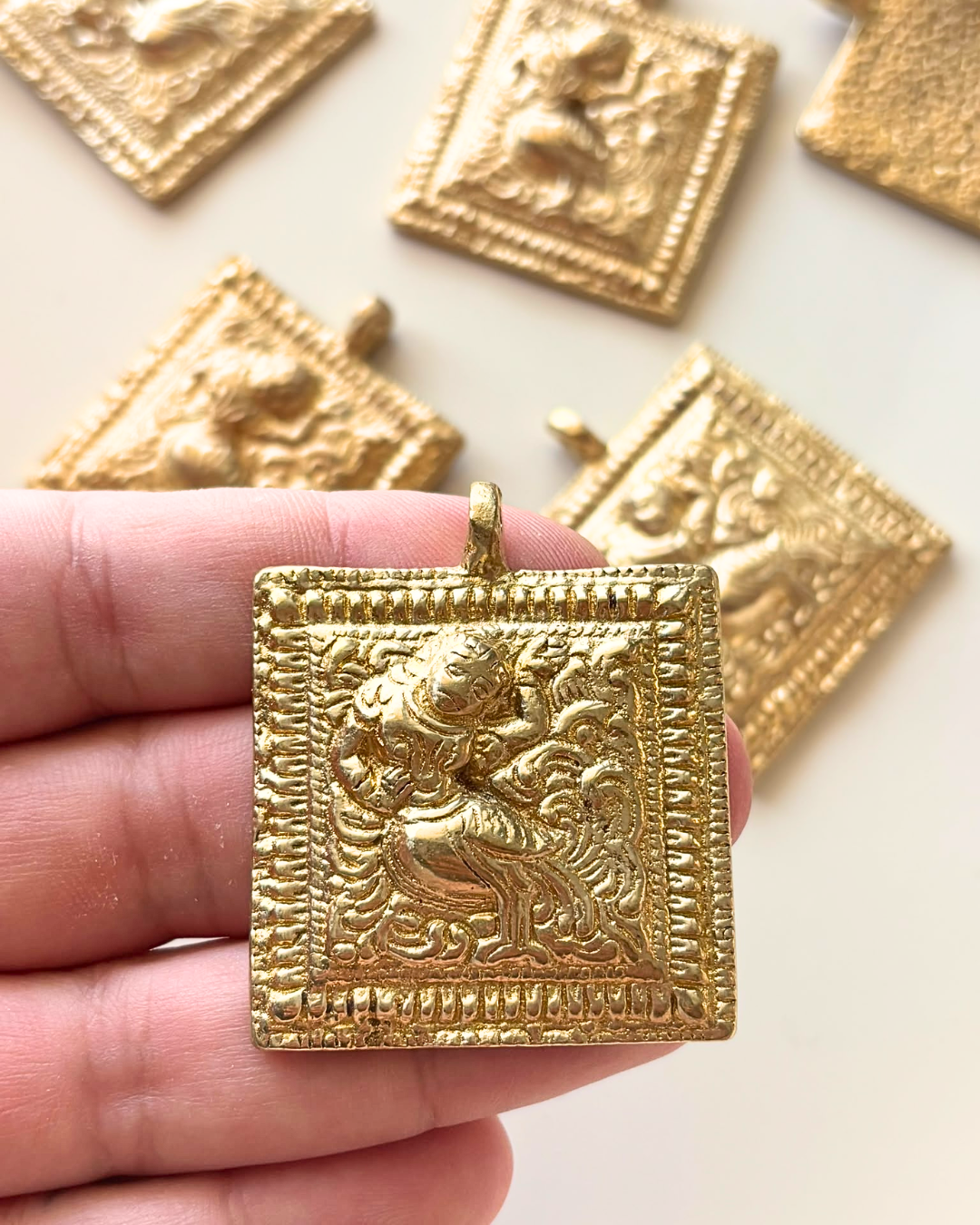 Mythical Brass Pendant - Image 2