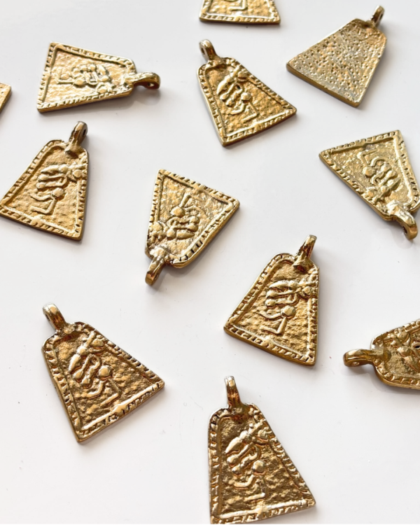 Trapezoid Figure Brass Pendant