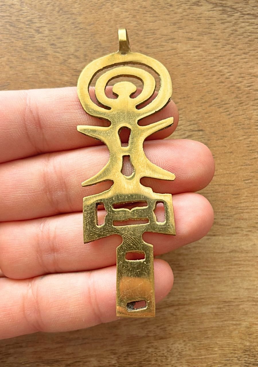 Spiritual Brass Pendant - Image 4