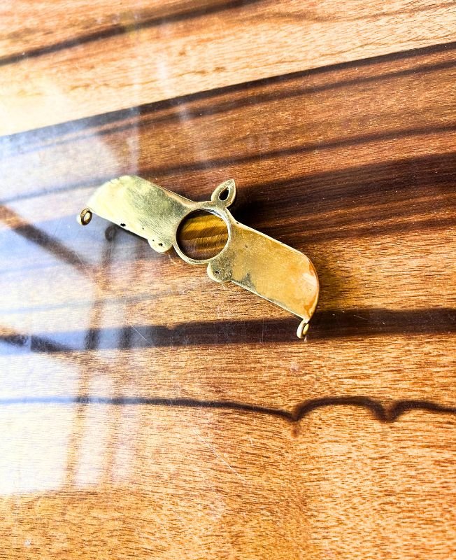 Winged Scarab Brass Connector - Image 3
