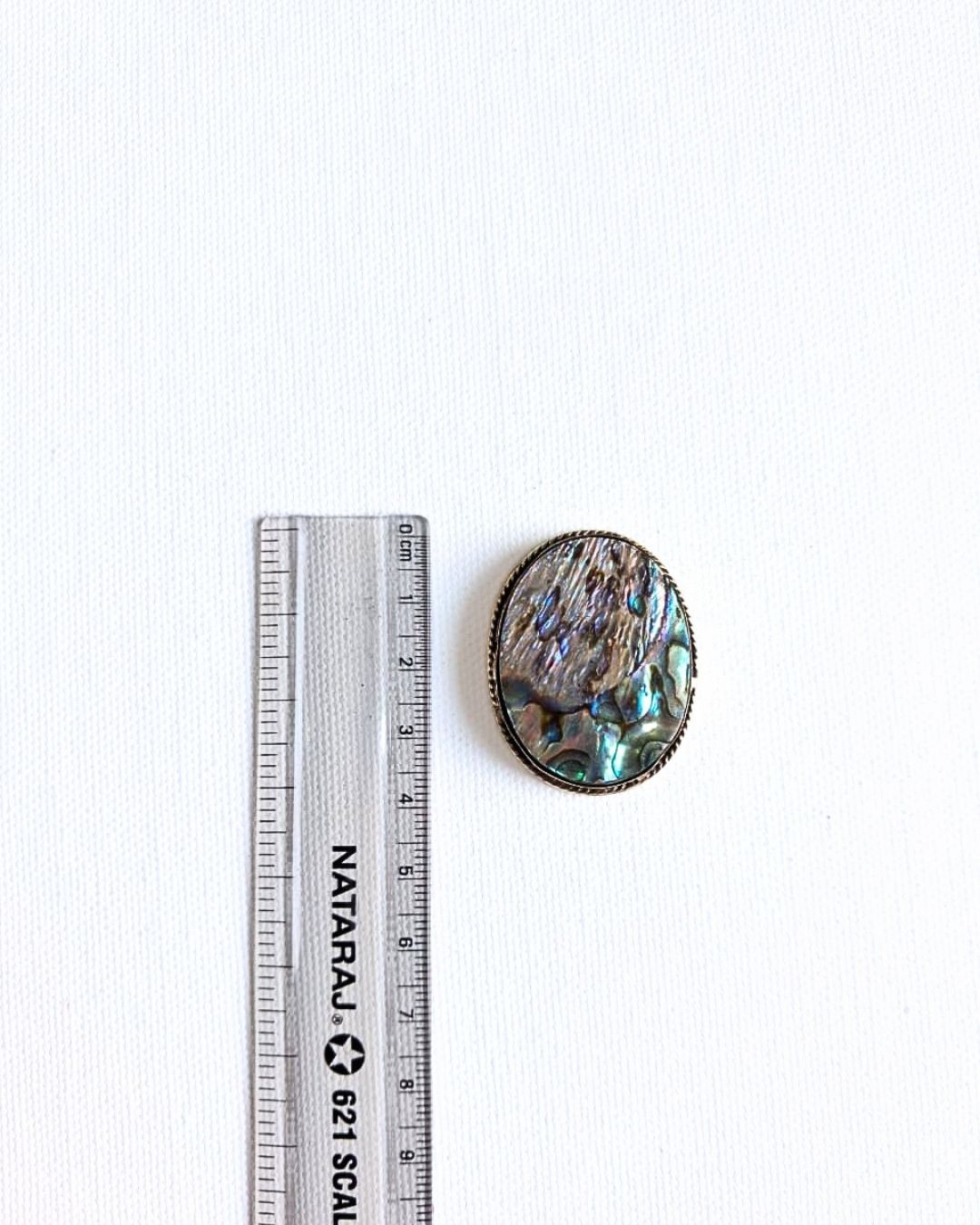 38X30mm Abalone Grooved Stone - Image 2