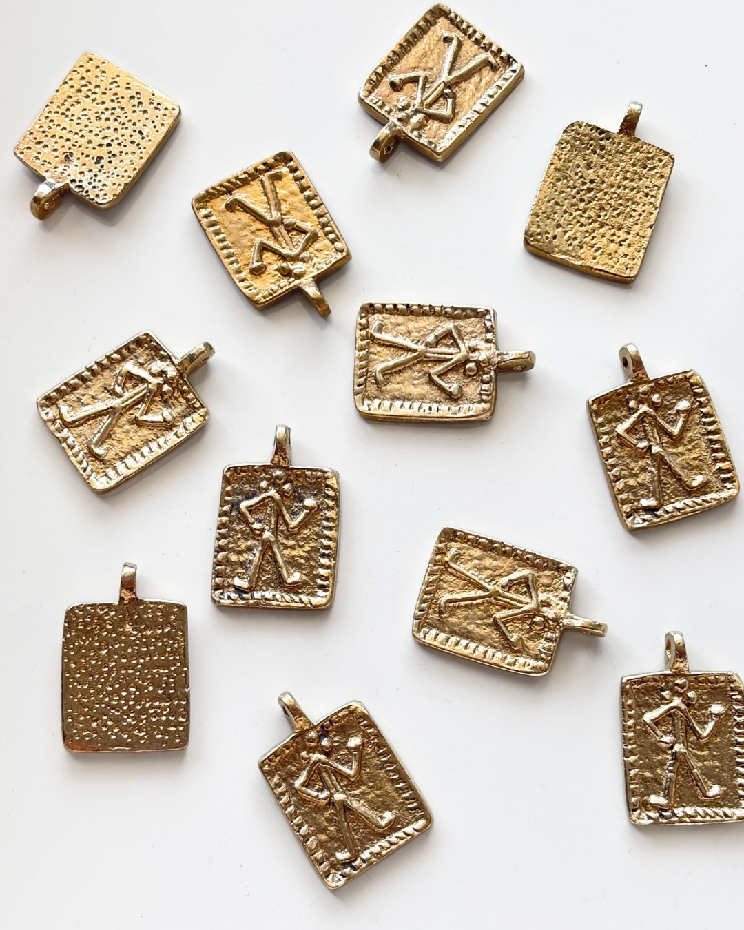 Ancient Figure Brass Pendant