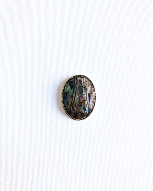 37X28mm Abalone Grooved Stone