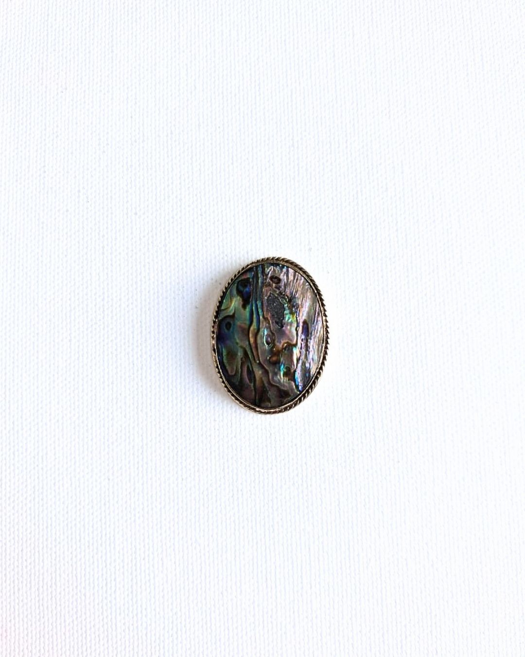 37X28mm Abalone Grooved Stone