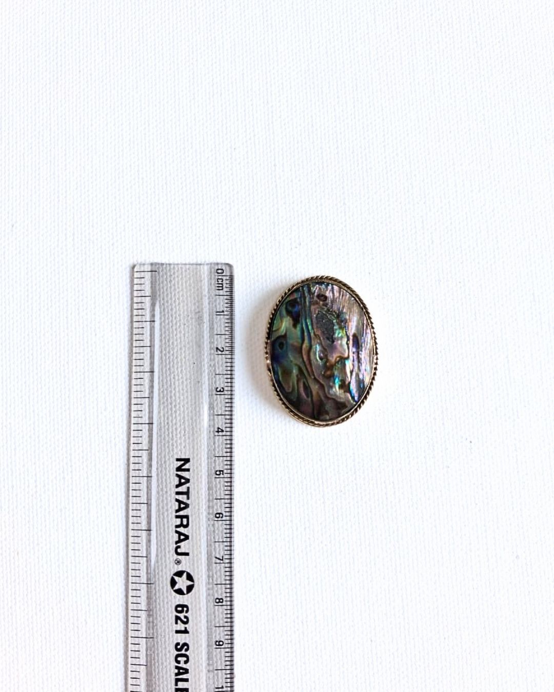 37X28mm Abalone Grooved Stone - Image 2