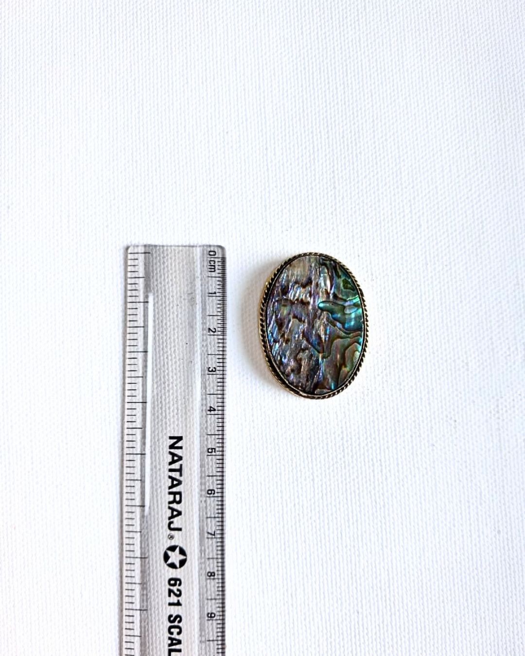 36X27mm Abalone Grooved Stone - Image 2