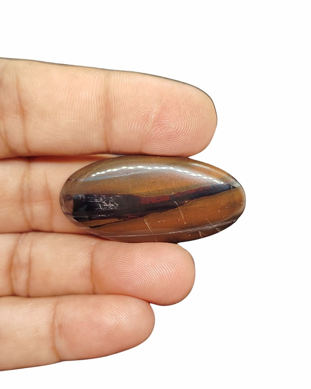 44mm Iron Tiger Eye Cabochon – Oval Shape - Image 2