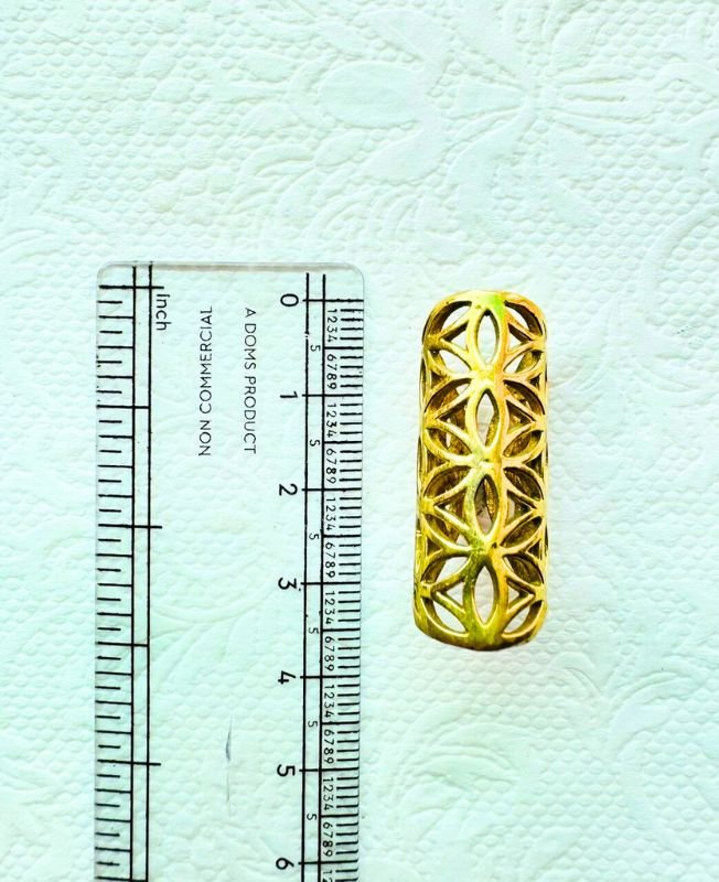 Circle of Life Eyelet Brass Dreadlock Jewelry - Image 4