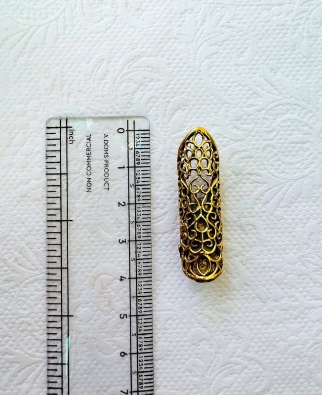 Swirl Brass Dreadlock Bead - Image 4