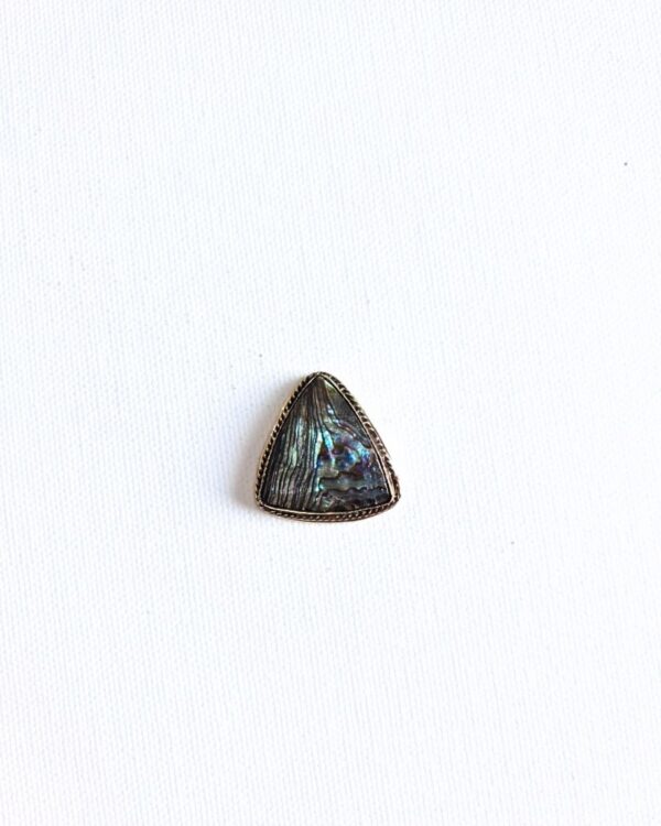 28X27mm Abalone Grooved Stone