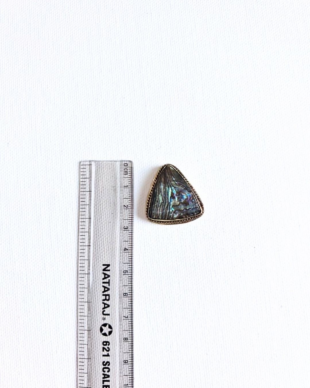 28X27mm Abalone Grooved Stone - Image 2