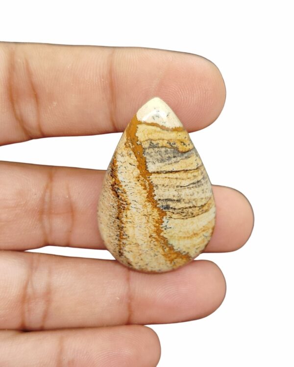 43mm Picture Jasper Cabochon – Drop Shape