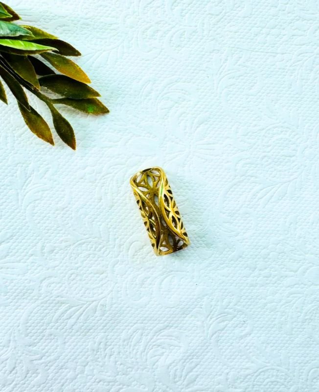 Circle of Life Eyelet Brass Dreadlock Jewelry - Image 3